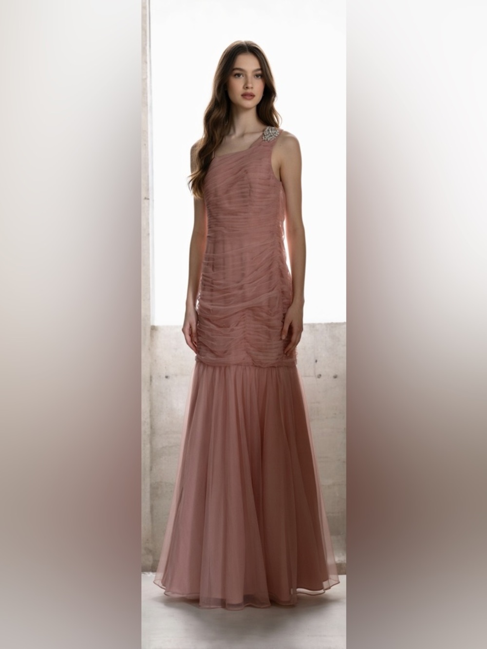 Hailey Logan One Shoulder Pink Dress